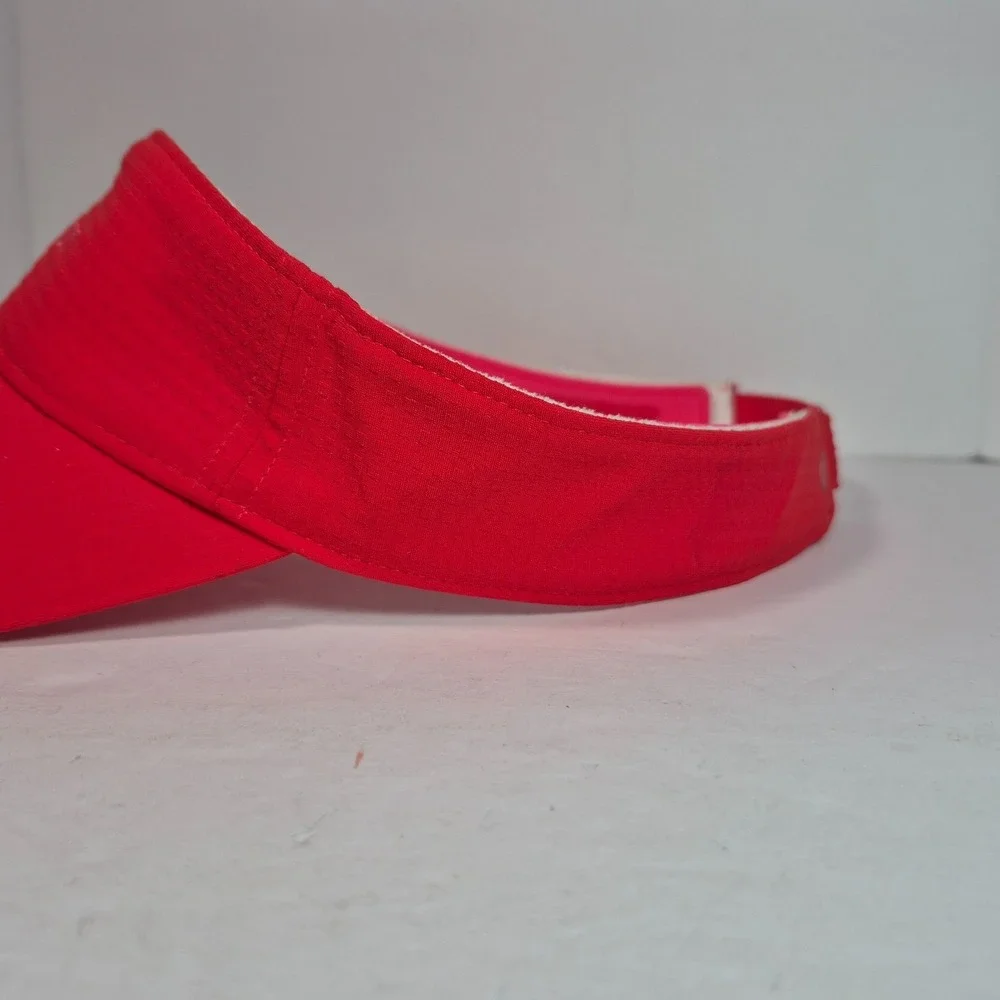 Lululemon All-Sport Visor Removable Sweatband Lulu Red One Size Adjustable